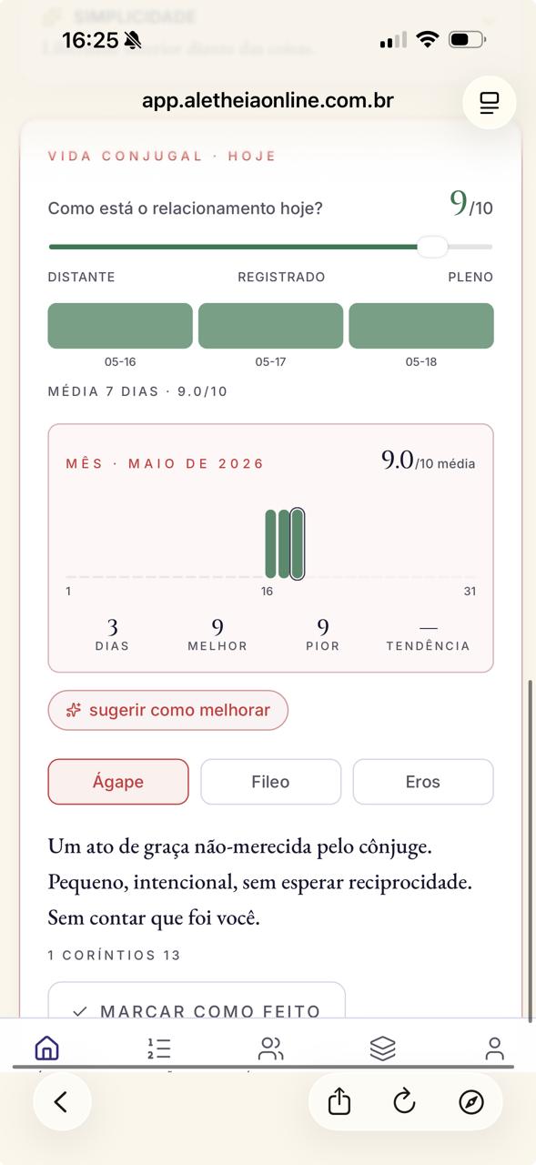 Acompanhamento da vida conjugal — ágape, fileo, eros
