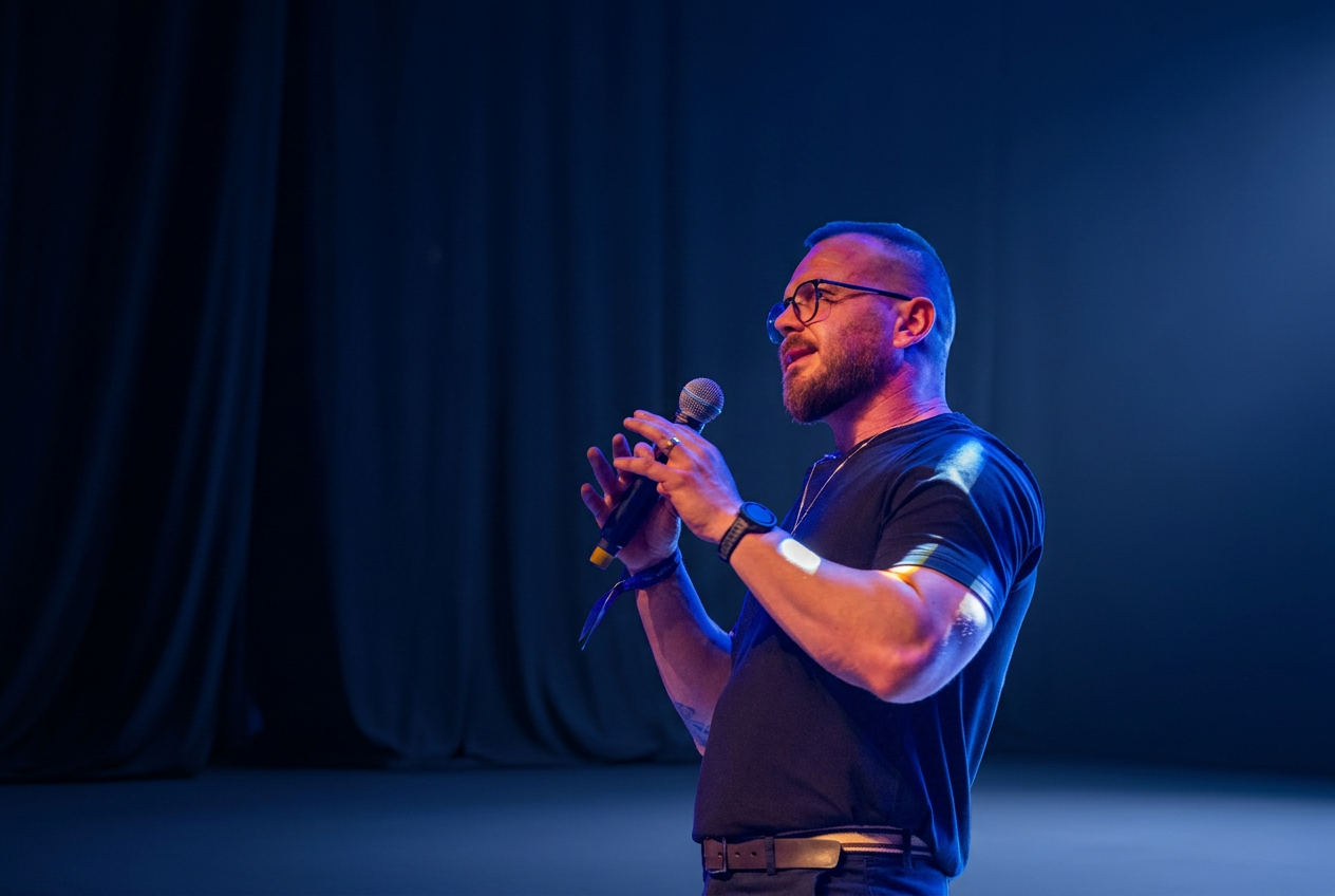 Jean Carlo Kipfer no palco